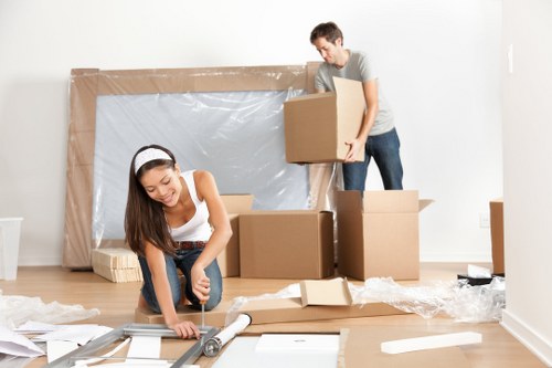 Removal van prepared for a home move in Ilford
