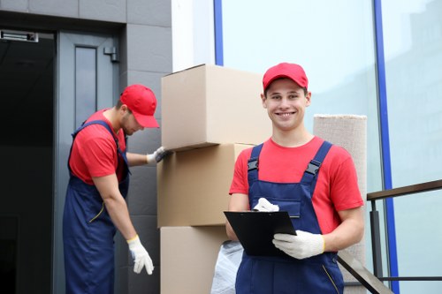 Student removals service moving boxes in Ilford