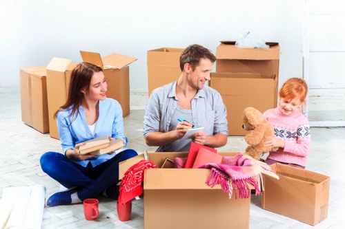 Removal van for student accommodation moves in Ilford