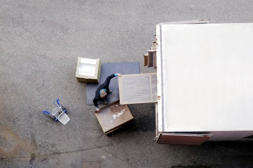 Local removals vehicle supporting a flat move in Ilford