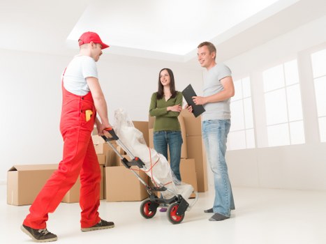 Commercial removal van helping a business move in Ilford