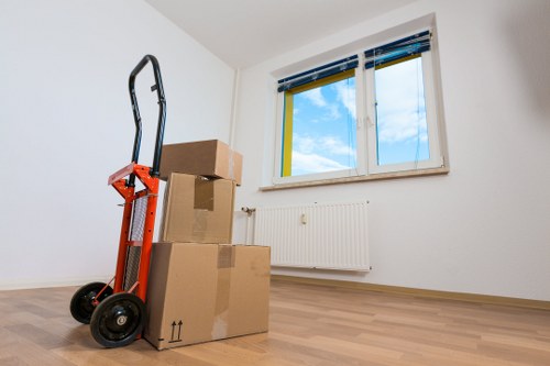 Safe removal van operations with careful unloading and housekeeping