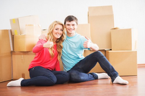 Commercial removals setup for an Ilford business relocation