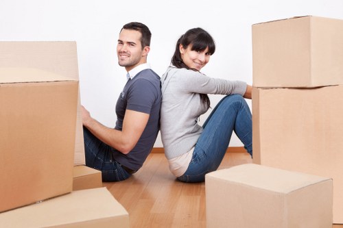 Careful loading of household furniture for removal in Ilford