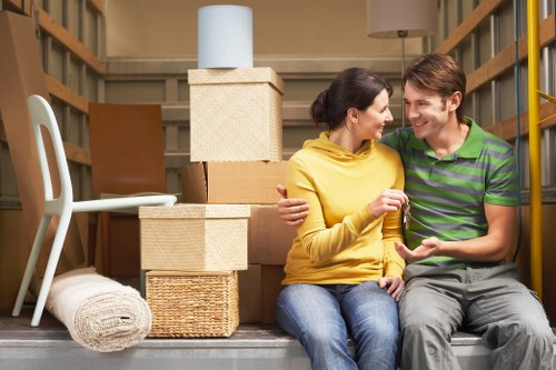 Reusable household items prepared for charity donation after an Ilford move